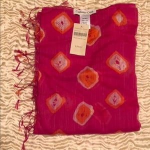 Pink and orange scarf